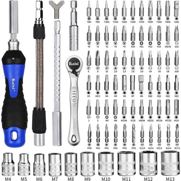 87-Piece Ratcheting Screwdriver Set Ratchet Wrench Magnetic Drive Kit 67 - Picture 7 of 7